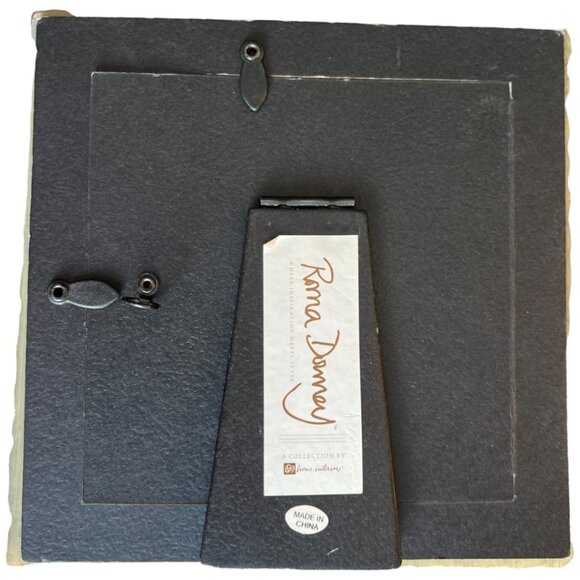 Roma Downey for Home Interiors Gold Metallic Ornate Frame w Glass & Art 6.75" sq - Picture 14 of 16